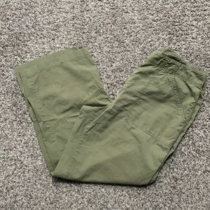 Chico’s 100% cotton army green pants.